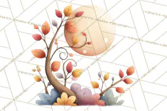 Fall Png, Moon Clipart PNG, Mystical Autumn Lantern Clip Art Product Image 5
