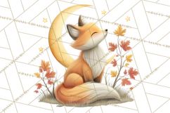 Fall Png, Moon Clipart PNG, Mystical Autumn Lantern Clip Art Product Image 4