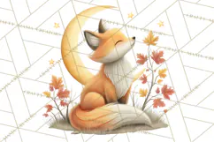 Fall Png, Moon Clipart PNG, Mystical Autumn Lantern Clip Art Product Image 4