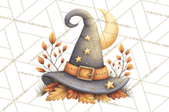 Fall Png, Moon Clipart PNG, Mystical Autumn Lantern Clip Art Product Image 4
