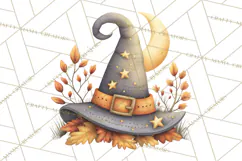 Fall Png, Moon Clipart PNG, Mystical Autumn Lantern Clip Art Product Image 4