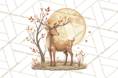 Fall Png, Moon Clipart PNG, Mystical Autumn Lantern Clip Art Product Image 5