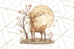 Fall Png, Moon Clipart PNG, Mystical Autumn Lantern Clip Art Product Image 5