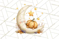 Fall Png, Moon Clipart PNG, Mystical Autumn Lantern Clip Art Product Image 5