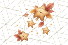 Fall Png, Moon Clipart PNG, Mystical Autumn Lantern Clip Art Product Image 2