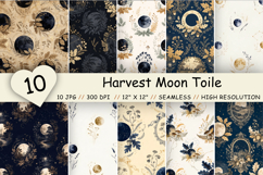 harvest moon toile, celestial autumn digital, harvest moon scrapbook, toile celestial pattern, harvest moon bundle, celestial autumn tile, harvest moon digital, celestial scrapbook paper, harvest moon watercolor, autumn scrapbook paper, harvest moon tile,