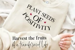 Plant Seeds Of Positivity SVG, Sleeve SVG Design Product Image 2
