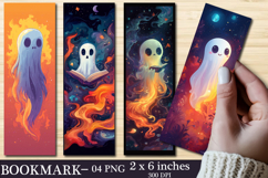 Cute Ghost Reading Bookmark Product Image 1