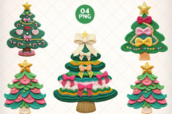 Coquette Crochet Yarn Christmas Tree Png, Christmas Tree Png Product Image 1
