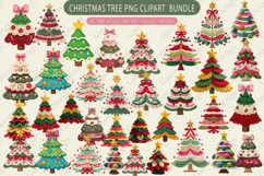 Crochet Yarn Christmas Tree PNG sublimation Bundle/31 design Product Image 18