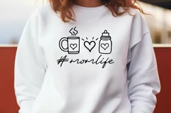 Hashtag Mom Life SVG DXF - Mothers Day - Cricut Cut File Product Image 2