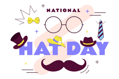 11 National Hat Day Illustration Product Image 4