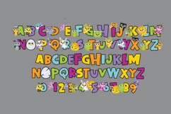 Hatched Animals Color Font Product Image 4