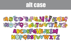 Hatched Animals Color Font Product Image 2