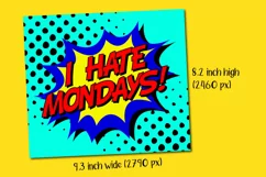 hate mondays tumbler sublimation wrap