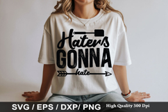 Haters Gonna Hate SVG - Sarcastic Keychain Design Product Image 1