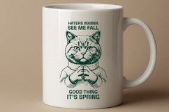 Funny Cat SVG Sarcastic Spring Quote Shirt Design PNG Product Image 2