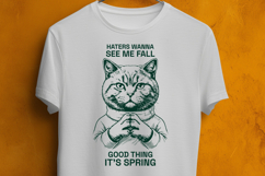 Funny Cat SVG Sarcastic Spring Quote Shirt Design PNG Product Image 3