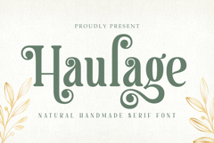 Haulage | A Natural Handmade Serif Font Product Image 1