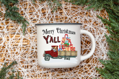 Christmas Cowboy Gnome, Truck Hauling Christmas Y&#039;all Product Image 2