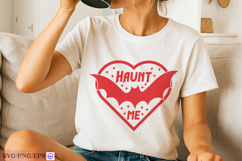 Haunt me Sassy Funny Halloween Quote SVG PNG T-shirt Design Product Image 3