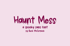 Haunt Mess Display Font Product Image 1