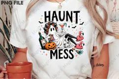 Haunt Mess Sassy Ghost Girls Halloween Party PNG Product Image 2