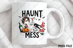 Haunt Mess Sassy Ghost Girls Halloween Party PNG Product Image 4