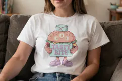 90s Pastel Diner Mascots Sublimation Product Image 3