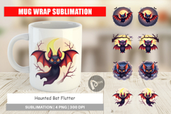 Mug Wrap Halloween Bat Flutter Product Image 1