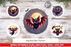 Wind Spinner Halloween Bat Flutter Product Image 1