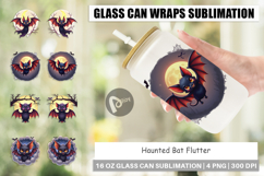 Glass Can Halloween Bat Flutter Product Image 1