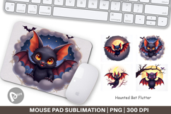 Mouse Pad Halloween Bat Flutter Product Image 1