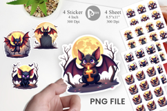 Halloween Bat Flutter Sticker Product Image 1