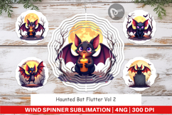 Wind Spinner Halloween Bat Flutter Product Image 1
