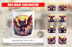 Mug Wrap Halloween Bat Flutter Product Image 1
