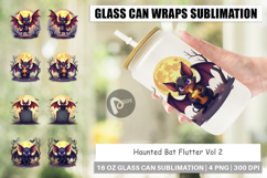 Glass Can Halloween Bat Flutter Product Image 1