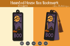 Haunted House Boo bookmark SVG Product Image 2