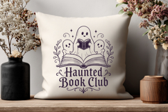 Haunted Book Club SVG, Ghost Reader Spooky Bookish PNG Product Image 3