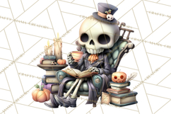 Haunted Book Nook Clipart Ghosts, Monsters &amp; Spooky Library Product Image 5