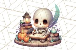Haunted Book Nook Clipart Ghosts, Monsters &amp; Spooky Library Product Image 2