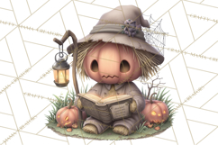 Haunted Book Nook Clipart Ghosts, Monsters &amp; Spooky Library Product Image 2