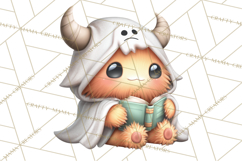 Haunted Book Nook Clipart Ghosts, Monsters &amp; Spooky Library Product Image 3