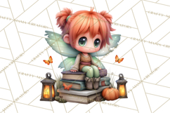Haunted Book Nook Clipart Ghosts, Monsters &amp; Spooky Library Product Image 2