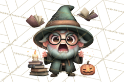 Haunted Book Nook Clipart Ghosts, Monsters &amp; Spooky Library Product Image 5