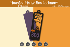 Haunted House Boo bookmark SVG Product Image 3