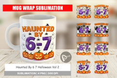 Haunted Halloween Mug Wrap Product Image 1