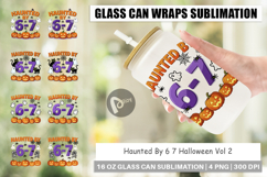 Haunted Halloween Glass Can Product Image 1