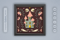 Haunted Castle Folk Art Layered Papercut Product Image 2