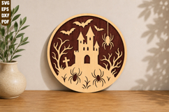 Haunted Castle laser cut SVG Product Image 1